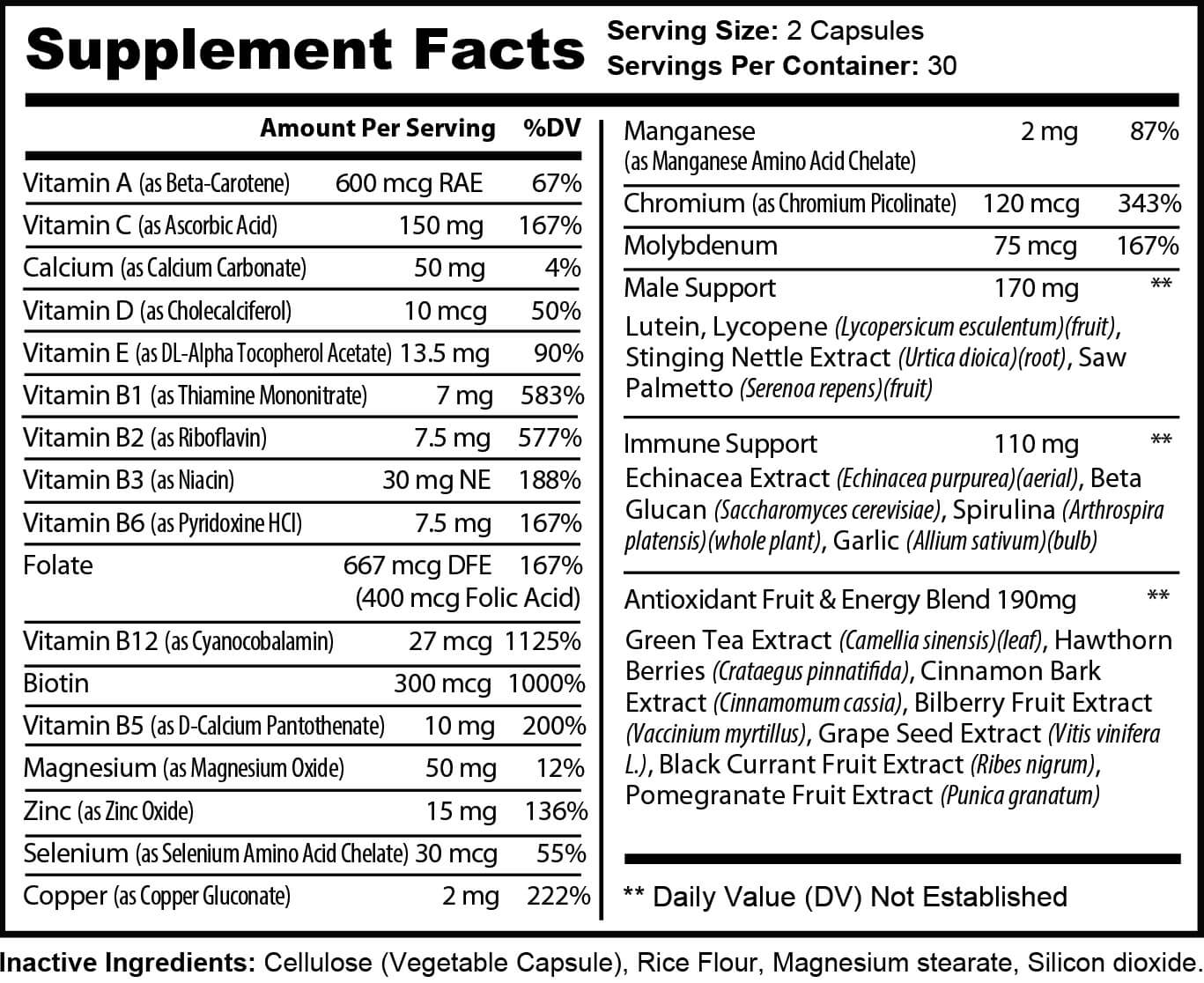 Royal, Multi-Vitamin, King’s Blend For Men